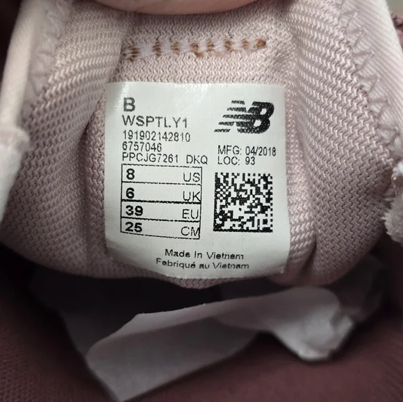 New Balance Fresh Foam Sport Womens Size 8 Pink White - Picture 8 of 8